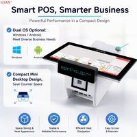 Diskon besar sistem Windows & Android layar sentuh 11.6 "Terminal POS Desktop semua dalam satu untuk operasi kasir