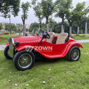 รถยนต์ไฟฟ้าสไตล์คลาสสิกย้อนยุคสีแดงขนาดกะทัดรัด 2 ที่นั่ง รถมินิ 4 ล้อสำหรับเด็ก/ผู้ใหญ่ ขายตรงจากโรงงาน - Product Image 3