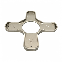 Plaque d'adaptation croisée en aluminium sur mesure usinée CNC, multi-trous, pour montage de cardan de robot industriel et stabilisateur de caméra de drone