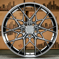Jantes en alliage Flow Form de 18 à 20 pouces, design à cinq branches, finition argentée, PCD 5x108/112/114.3/120 pour Audi pour Mercedes