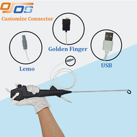 Instruments chirurgicaux vétérinaires réutilisables USB 5,2 mm, cystoscope, bronchoscope ORL, endoscope électronique portable, utilisation hospitalière, cheval