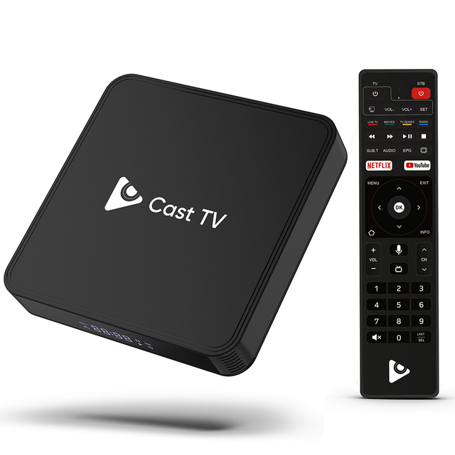 ELEBAO Cast TV Android Box S905X3 G31 MP2 BT Voice Control 4K BT5.0 2GB 16GB 2.4/5.8G WiFi Set Top Smart Digital Android TV Box