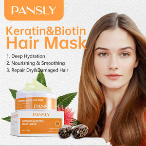 Crema Capilar de Queratina 100% Natural y Orgánica OEM, Tratamiento Nutritivo para Cabello Seco y Dañado, Ingredientes Herbales Veganos, Refrescante - Product Image 5