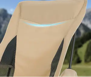 하이 퀄리티 알루미늄 합금 캠핑 의자 편안한 팔걸이와 야외 접이식 의자