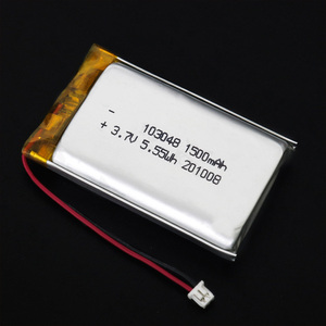 KC BIS 인증 공장 <span class=keywords><strong>103048</strong></span> 충전식 <span class=keywords><strong>3.7V</strong></span> 1500mAh 리튬 폴리머 파우치 리튬 이온 배터리 (PCB 및 전선 포함) - Product Image 2