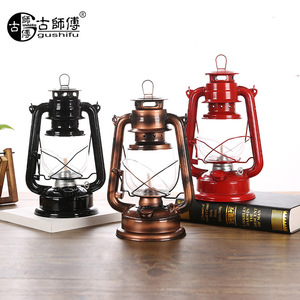 Master Gu Kerosene <b>Lamp</b> 11.5x15.5x24.5cm Retro Oil Lantern Camping Light Outdoor Decor - Product Image 1