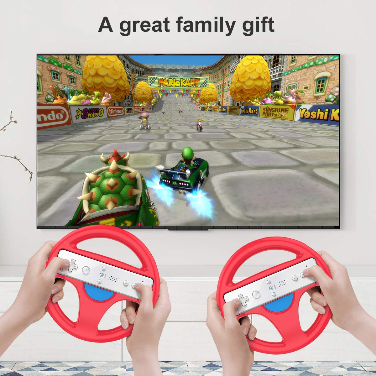 Volant Noir Pour Wii - Compatible Wii U - Neuf Sous Blister