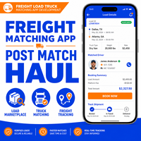 Aplicación de Mercado de Transporte de Carga Personalizada, Desarrollo de Aplicaciones para iOS y Android con Publicación de Cargas y Combinación de Camiones, LionCreate