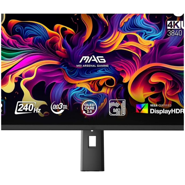 321UPX QD-OLED, 32" 4K UHD Quantum Dot OLED Gaming Monitor, 3840 X 2160, 3ms, 240Hz, True Black HDR 400, 15W