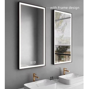 Moderno Miroir <span class=keywords><strong>Led</strong></span> pantalla táctil inteligente colgado en la pared barbería inteligente maquillaje baño tocador luz espejo inteligente - Product Image 6