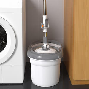 USA LAGER Haushalt Bodenreinigung Langer Ausziehbarer Griff Edelstahl-Wischmopp-Set mit Selbstauswringung und Schmutzwasser-Trennung - Product Image 3