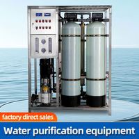 Osmose inverse 0.5/1/2 T/H Station de remplissage d'eau Machine Ro Plante Purification de l'eau