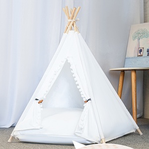 Refugio de moda de marca propia <span class=keywords><strong>del</strong></span> viento y la lluvia con cómodos cojines, base pentagonal a prueba de agua, nueva tienda para gatos - Product Image 3