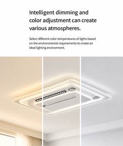 <span class=keywords><strong>Ventilateur</strong></span> de plafond LED moderne intelligent sans pales avec lumière pour salon, télécommande incluse, idéal pour chambre à coucher et usage domestique - Product Image 6
