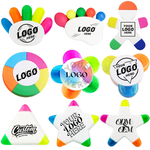 <span class=keywords><strong>Surligneur</strong></span> fluorescent personnalisé 5 couleurs <span class=keywords><strong>Surligneur</strong></span> mignon en forme de fleur Stylos marqueurs <span class=keywords><strong>Surligneur</strong></span> personnalisé avec logo Cadeau Publicité - Product Image 1