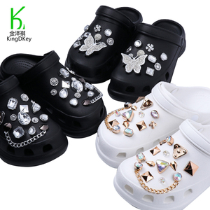 Accesorios de aleación para decoración de zapatos, hebilla de zapato, <span class=keywords><strong>adornos</strong></span> de cadena de diamantes de imitación de cristal acrílico, novedad - Product Image 2