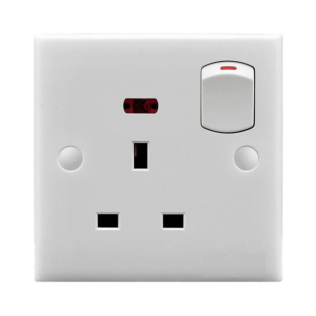 220V 12V SKD 13amp Wall Socket Sockets and Switches Electrical Wall Power Socket Uk