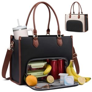 Borsa da lavoro LOVEVOOK 3 in 1 con scomparto termico per il pranzo, borsa tote per laptop da 15,6 pollici per ufficio, borsa tote per il pranzo da donna - Product Image 1