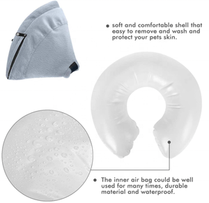 USMILEPET <span class=keywords><strong>Collar</strong></span> protector de PVC ajustable para perros <span class=keywords><strong>Collar</strong></span> de recuperación suave para mascotas que no bloquea la visión hecho de felpa - Product Image 6