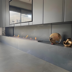 <span class=keywords><strong>Chimenea</strong></span> de <span class=keywords><strong>Etanol</strong></span> Moderna Empotrada en Pared de Acero OEM/ODM para Decoración de Sala de Estar en Apartamentos, Hoteles y Villas - Product Image 5