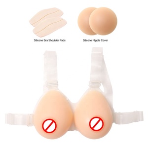 Formas de senos de silicona realistas con correa, pechos falsos para mastectomía, travestis, pechos falsos, sujetador de bolsillo - Product Image 2