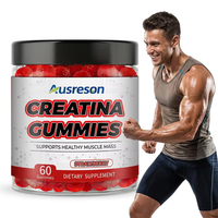 OEM Vegan Gold Creatine Monohydrate Hcl Suplemen Olahraga Berkualitas Baik Pertumbuhan Otot Energi 500g 1000 4200 Creatina Murni dalam Bentuk Gummy
