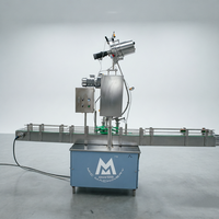 Machine automatique pneumatique de mise en capsule pour bouteilles de bière en verre avec anneau de tirage métallique