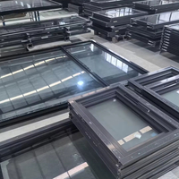 Fenêtre à battant en alliage d'aluminium, nouvelle conception, insonorisée, étanche, thermique, pour projets commerciaux, OEM ODM