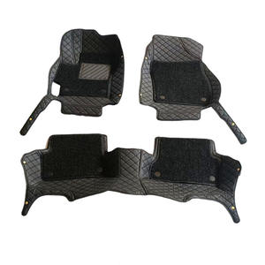 PVCレザーカーマット新しいデザインカバーしきい値高級レザー + コイルフォーチュナーカーマット - Product Image 4