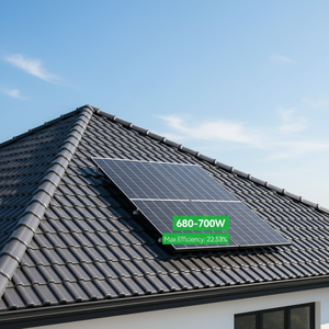 Panneaux solaires flexibles légers et enroulables de 680W, 685W, 690W, 695W, 700W pour usage domestique et installation sur toiture solaire - Product Image 2