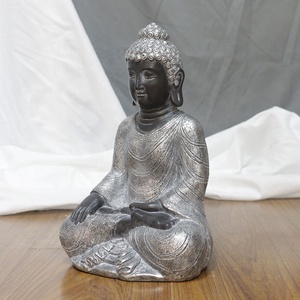 Venta al por mayor el budismo figuras de piedra mira de fibra de vidrio de estilo estatuas Jardín Chino Buda estatua de Buda de piedra % - Product Image 4