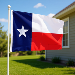 Bandera de Texas DB de 3x5 pies, de nailon, con estrellas bordadas, resistente, para colgar en exteriores. - Product Image 2