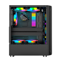 Itx-cpu cool atx, Torre completa de escritorio con lcd, acrílico, rugerizado, pc, refrigeración, juegos, armario de ordenador