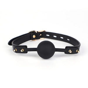 SM Props Fun Boule buccale en silicone étanche avec sangle réglable et quincaillerie métallique pour l'entraînement <span class=keywords><strong>de</strong></span> la gorge profonde chez la femme - Anneau <span class=keywords><strong>de</strong></span> morsure buccale - Product Image 2