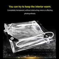 Bâche en PVC transparente, respirante, imperméable et anti-UV, 3x5m, poids lourd, 100% polyester, 490 GSM, usage industriel extérieur