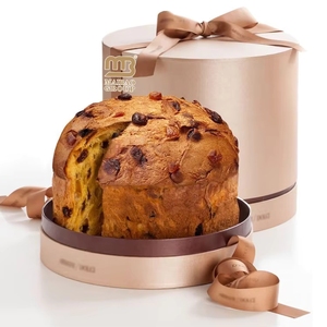 Scatole all'<span class=keywords><strong>ingrosso</strong></span> per dolci da asporto, Panettone classico italiano, Confezioni rotonde per cupcake in carta personalizzabili - Product Image 1