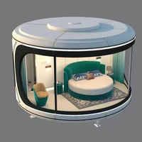 Hôtel-capsule moderne, maison préfabriquée, maison-conteneur, maison-capsule spatiale, mini-maison mobile d'extérieur