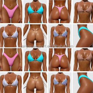 Women's Two Pieces Bikini Set Set Solid Sexy <strong>Swimsuit</strong> - Product Image 3