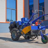 Vente Chaude Mini Tracteur Agricole à Roues 7CV Essence, Motoculteur et Fraise Rotative pour Usage Agricole, Moteur de 5CV à 20CV, Pompe à Moteur pour Coupe de Riz