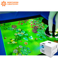 Machine de jeu interactive au sol avec projecteur pour parcs à thème intérieurs et zones pour enfants, haute luminosité 3400 lumens