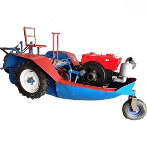 boot tractor voor rijstveld grondbewerking met werktuigen