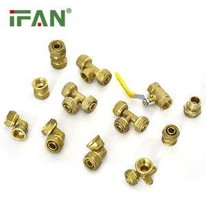 IFAN nam chủ đề ổ cắm khớp nối Kết nối đồng 1/2- 3/4-1 nén phù hợp pex Đồng phù hợp cho pex-AL-pex Ống - Product Image 5
