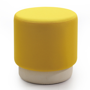 Otomano de la habitación al por mayor circular esponja de tela pie taburete PUF asiento - Product Image 4