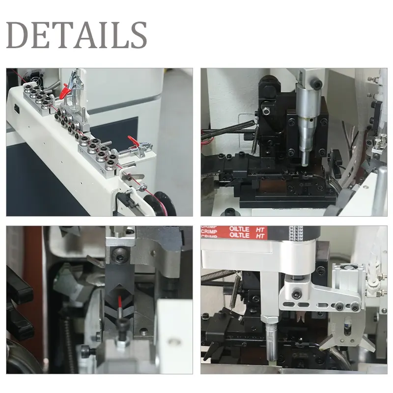 EW-2105 Doppelkopf vollautomatische 2-seitige Crimmmaschine Streifenschnitt elektronische Drahtklemme-Crimmmaschine
