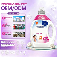 Deterjen Cair Lembut untuk Pakaian Bayi |   Formula Ultra-Konsentrat Bebas Pewarna Hipoalergenik Aroma Bayi Lembut 2kg