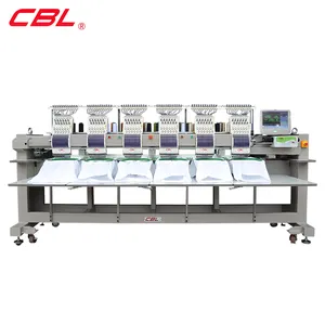 เครื่องเย็บปักถักร้อยด้วยคอมพิวเตอร์หมวกทรงเสื้อยืดมี6หัว12เข็ม CBL