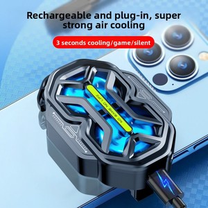 Refroidisseur de téléphone à double ventilateur à clipser, 3 vitesses, refroidissement rapide en 3 secondes, radiateur de téléphone à refroidissement par air, rechargeable, à brancher pour le gaming et le streaming en direct - Product Image 3