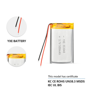 An toàn cao 3.7V/500mAh Pouch pin <span class=keywords><strong>Lithium</strong></span> ion có thể sạc lại nhỏ người tiêu dùng điện tử mô hình 353048 - Product Image 4