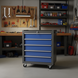 Armoire à outils roulante à 6 tiroirs D0100H5XS08 930x720x280mm avec serrure à clé, organisateur de rangement pour garage et atelier industriel - Product Image 2
