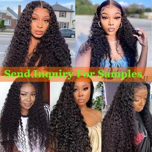 Peluca de Cabello Humano Virgen Brasileño 100% con Frente de Encaje y Ondas Profundas para Mujeres Negras - Product Image 6